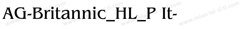 AG-Britannic_HL_P It字体转换